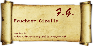 Fruchter Gizella névjegykártya