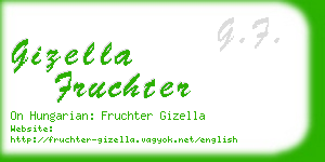 gizella fruchter business card